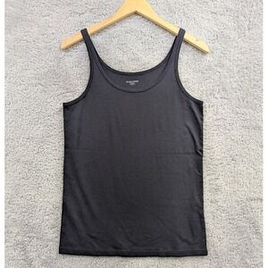 Eileen Fisher Tank Top Women's 1X Sleeveless Layering Navy Blue Organic Cotton